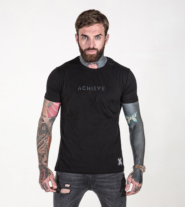 Achieve Front & Back T-Shirt - Black